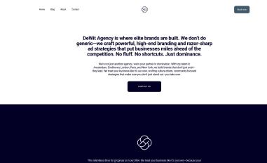 Schermafbeelding van dewit-agency.com