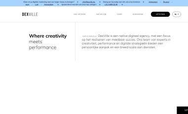 Schermafbeelding van dexville.be