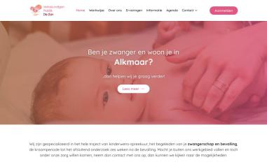 Schermafbeelding van dezonverloskunde.nl