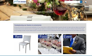 Schermafbeelding van dezwaanverhuur.nl