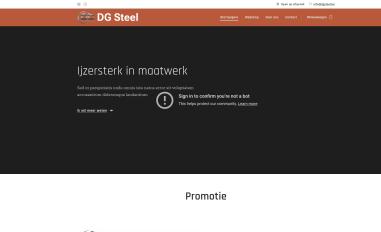 Schermafbeelding van dgsteel.be