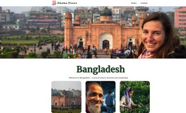 Schermafbeelding van dhaka-tours.com