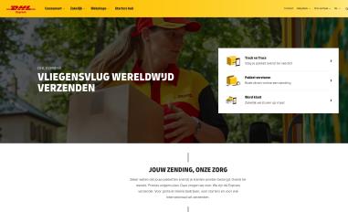 Schermafbeelding van dhlexpress.nl
