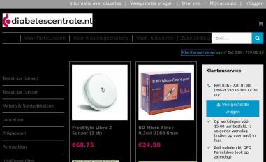 Schermafbeelding van diabetescentrale.nl