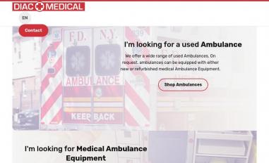 Schermafbeelding van diacmedical.com