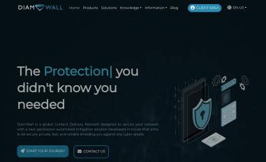 Schermafbeelding van diamwall.com