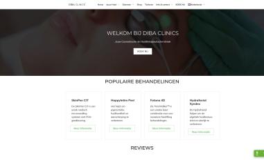Schermafbeelding van dibaclinics.nl
