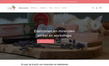 Schermafbeelding van dibamineralen.nl