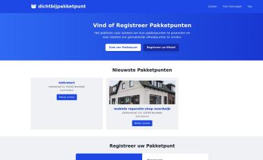 Schermafbeelding van dichtbijpakketpunt.nl