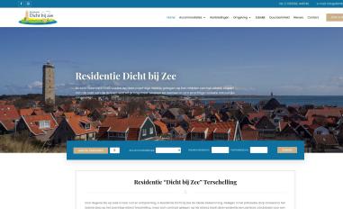 Schermafbeelding van dichtbijzee.nl