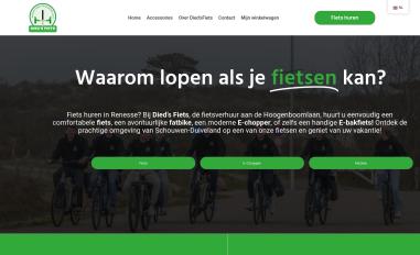 Schermafbeelding van diedsfietsverhuur.nl