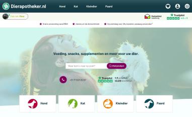 Schermafbeelding van dierapotheker.nl