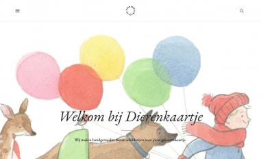 Schermafbeelding van dierenkaartje.nl