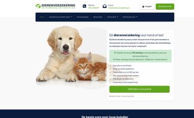 Schermafbeelding van dierenverzekering.nl