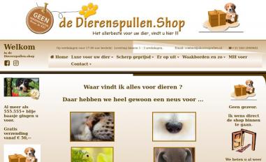 Schermafbeelding van dierenwinkel.org