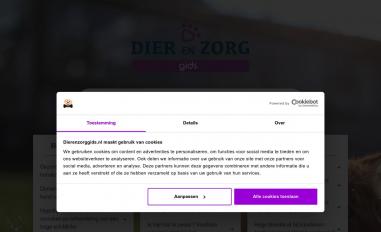 Schermafbeelding van dierenzorggids.nl