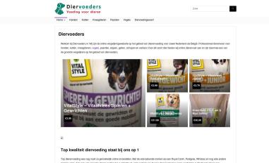 Schermafbeelding van diervoeders.nl