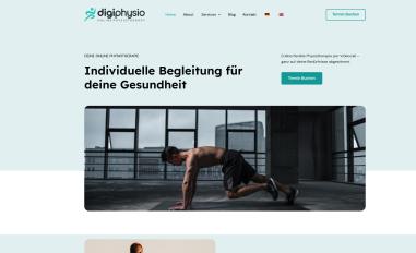 Schermafbeelding van digiphysio.ch
