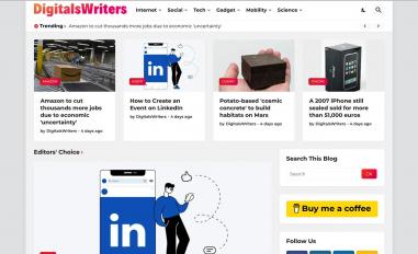 Schermafbeelding van digitalswriters.com