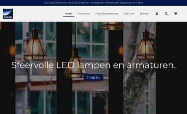 Schermafbeelding van dimlight.nl