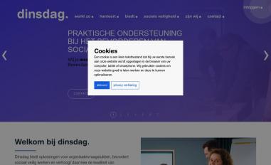 Schermafbeelding van dinsdag.nl