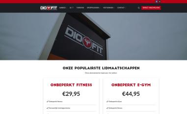 Schermafbeelding van diofit.nl