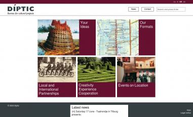 Schermafbeelding van diptic.nl