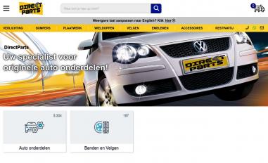 Schermafbeelding van directparts.nl