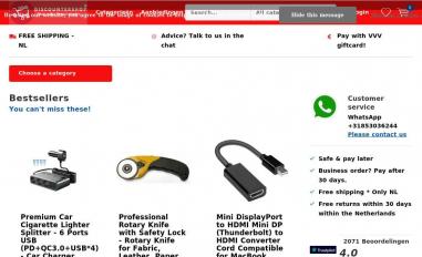 Schermafbeelding van discountershop.nl