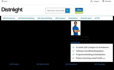 Schermafbeelding van distrilight.com