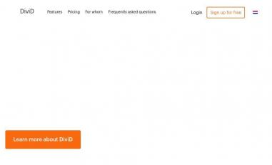 Schermafbeelding van dividapp.com