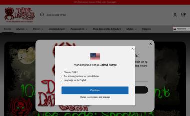 Schermafbeelding van divinedarkness.eu