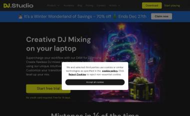 Schermafbeelding van dj.studio