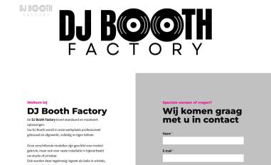 Schermafbeelding van djboothfactory.com