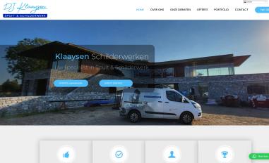 Schermafbeelding van djklaaysenspuitenschilderwerken.nl