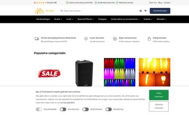 Schermafbeelding van djlicht.nl