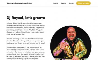 Schermafbeelding van djroyaal.nl