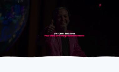 Schermafbeelding van djtomi.nl