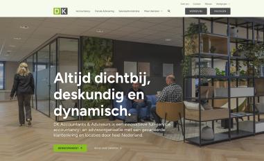 Schermafbeelding van dkaccountants.nl