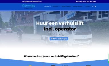 Schermafbeelding van dkrententransport.nl