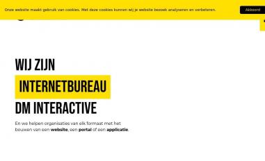 Schermafbeelding van dm-interactive.nl