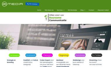 Schermafbeelding van dm-media.nl