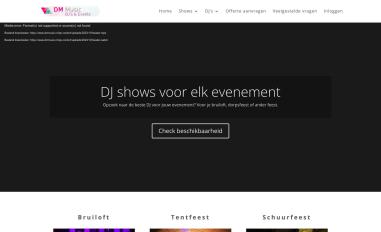 Schermafbeelding van dmmusic.nl