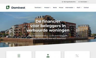 Schermafbeelding van domivest.com