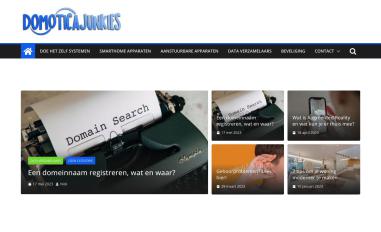 Schermafbeelding van domoticajunkies.nl
