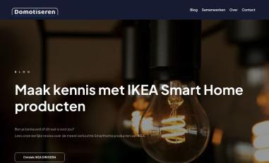 Schermafbeelding van domotiseren.nl