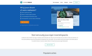 Schermafbeelding van doneerveilig.nl