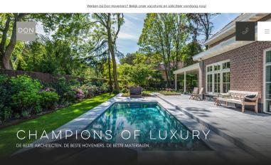 Schermafbeelding van donhoveniers.nl