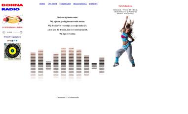 Schermafbeelding van donnaradio.nl