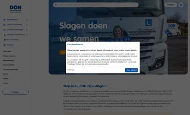 Schermafbeelding van donopleidingen.nl